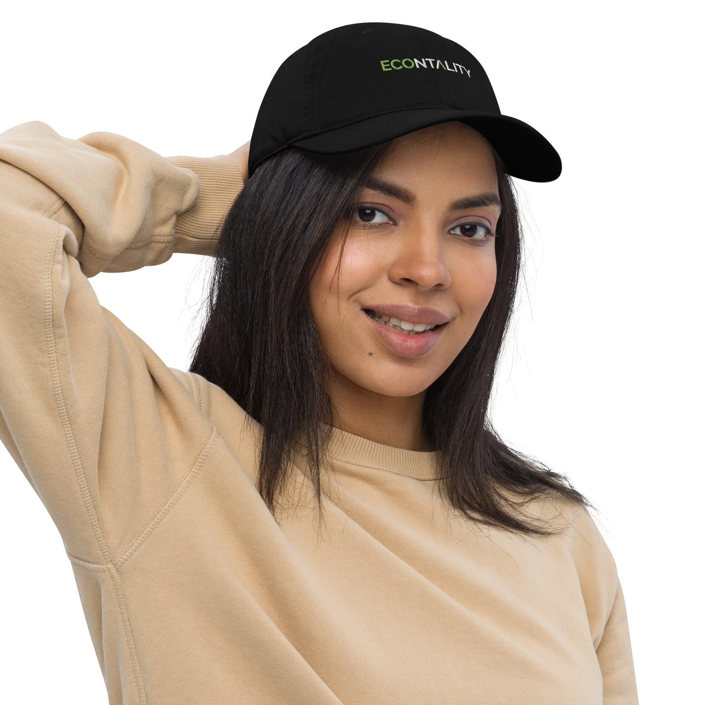 Organic dad hat Econtality Wordmark Logo Eco-friendly