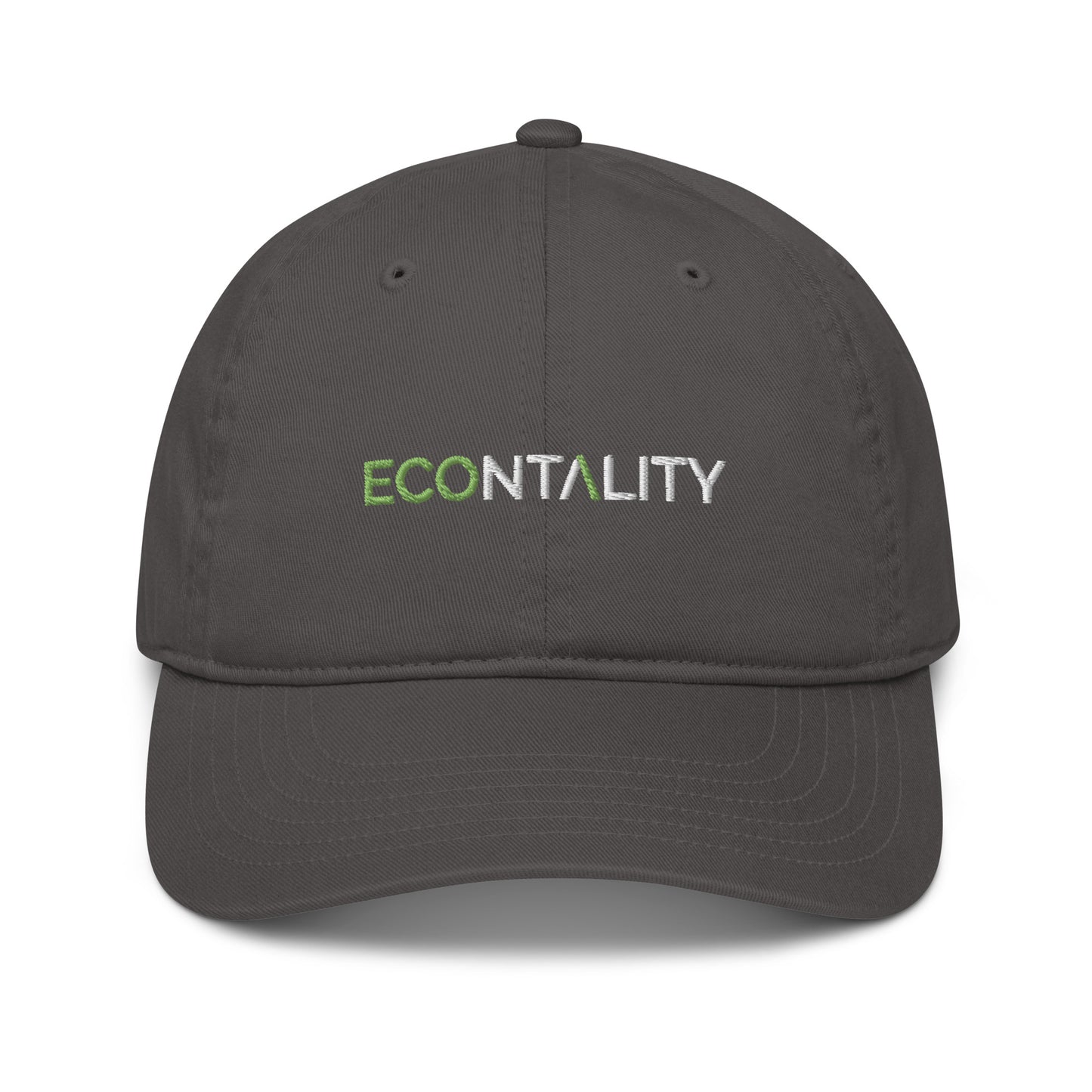 Organic dad hat Econtality Wordmark Logo Eco-friendly