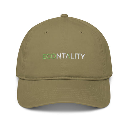 Organic dad hat Econtality Wordmark Logo Eco-friendly