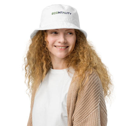 Econtality Wordmark Logo Organic Bucket Hat