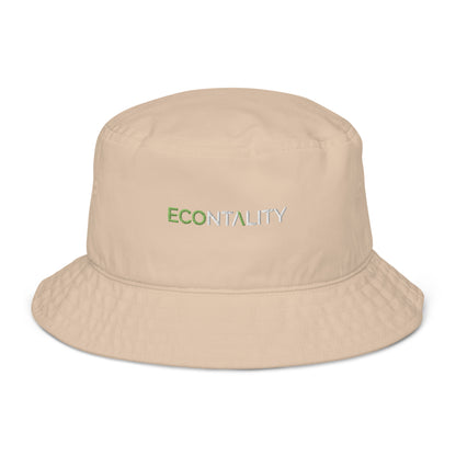 Econtality Wordmark Logo Organic Bucket Hat