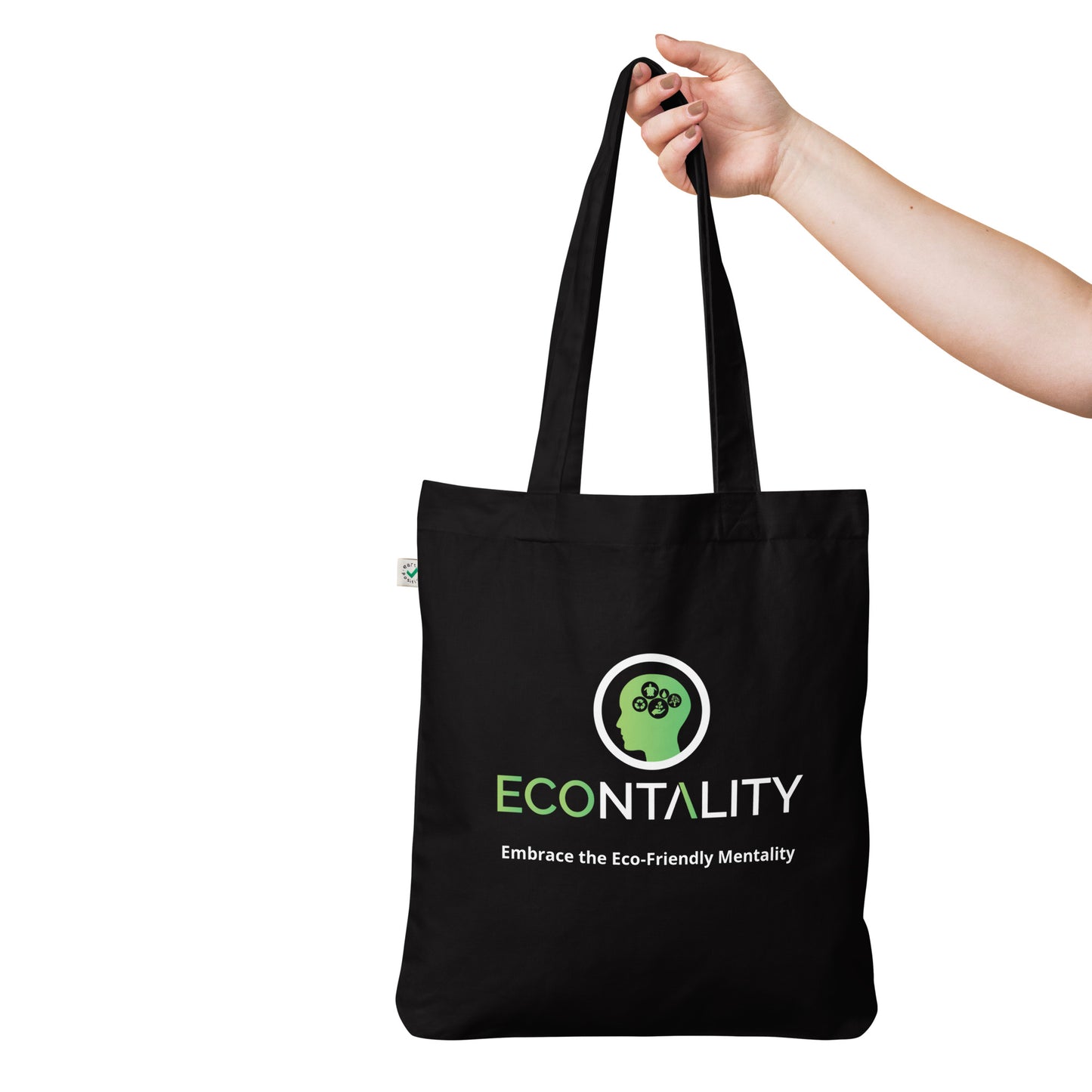 Eco-Friendly Organic Unisex Tote Bag: Eco - Logo Stylish Sustainability for Every Day