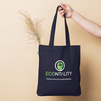 Eco-Friendly Organic Unisex Tote Bag: Eco - Logo Stylish Sustainability for Every Day