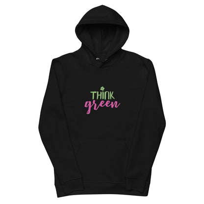 Think Green | Unisex essential Eco Hoodie | Sustainable Comfort and Style