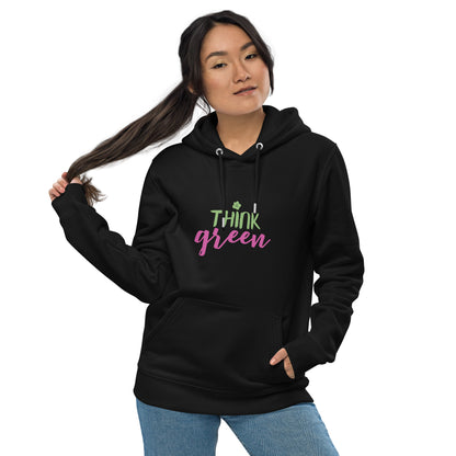 Think Green | Unisex essential Eco Hoodie | Sustainable Comfort and Style