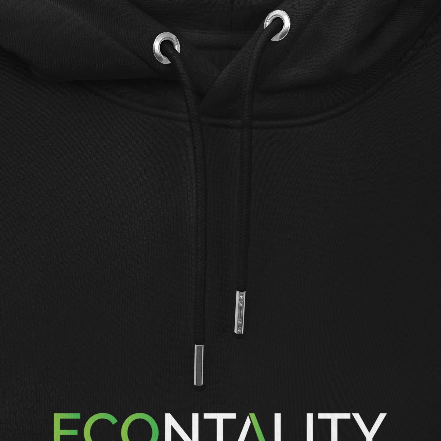 Unisex essential eco hoodie Econtality Wordmark Logo