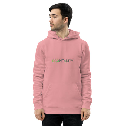 Unisex essential eco hoodie Econtality Wordmark Logo