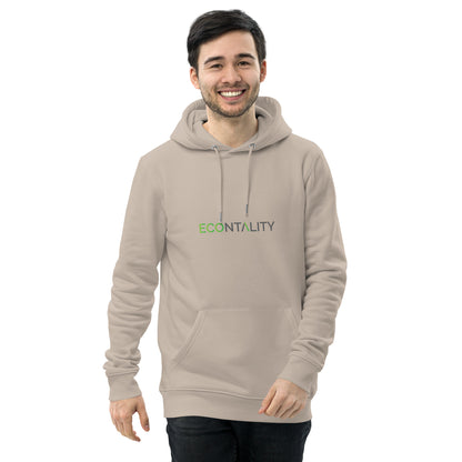 Unisex essential eco hoodie Econtality Wordmark Logo