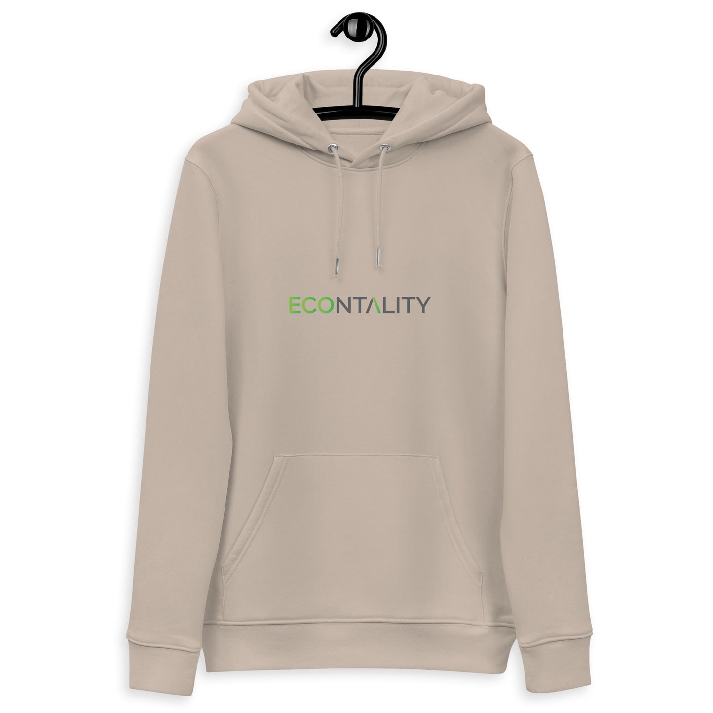 Unisex essential eco hoodie Econtality Wordmark Logo