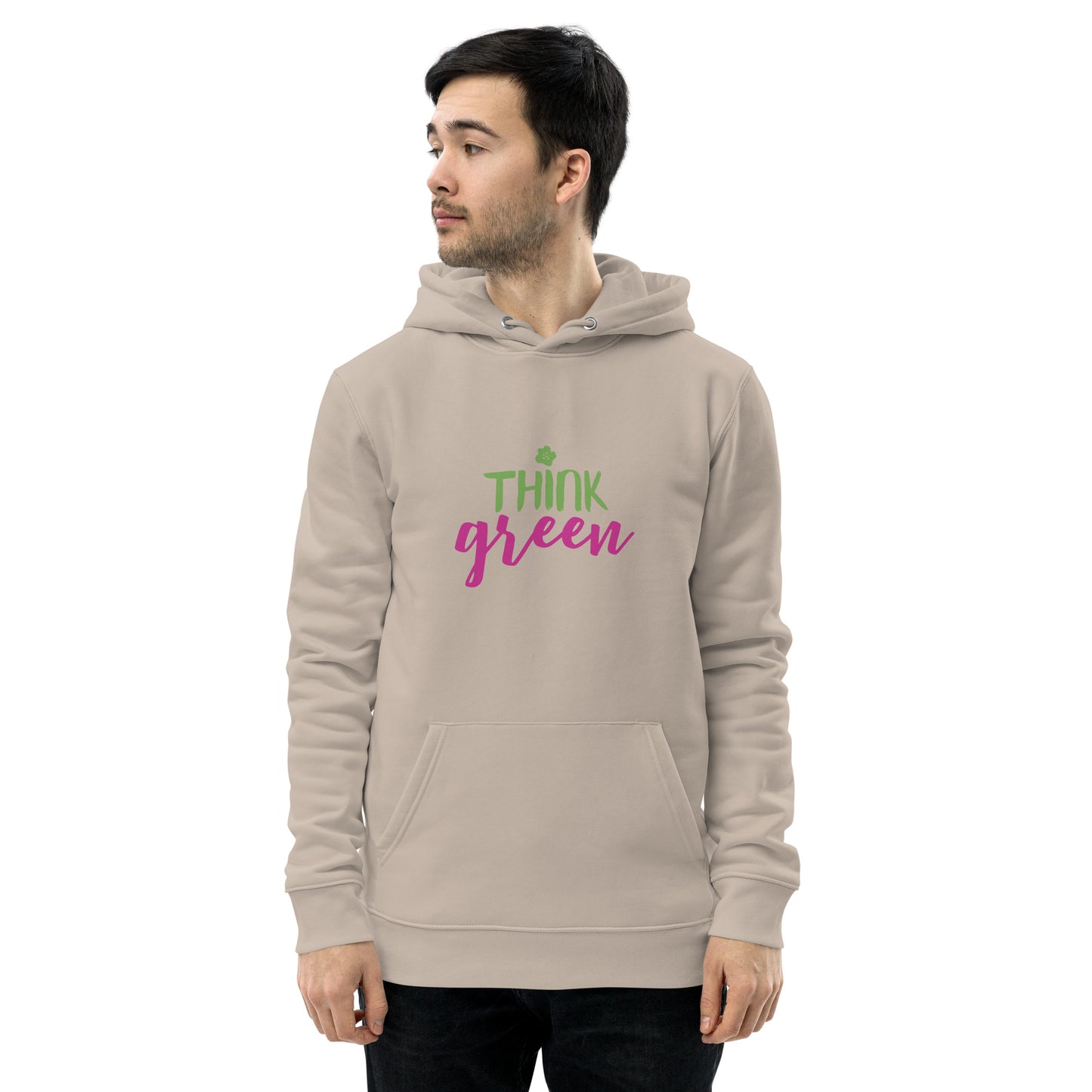 Think Green | Unisex essential Eco Hoodie | Sustainable Comfort and Style