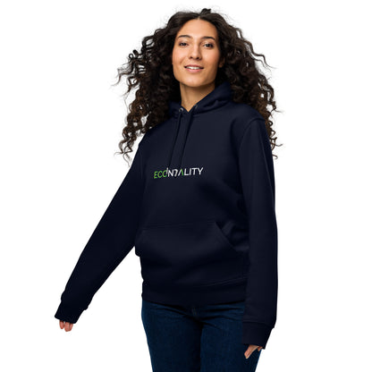 Unisex essential eco hoodie Econtality Wordmark Logo