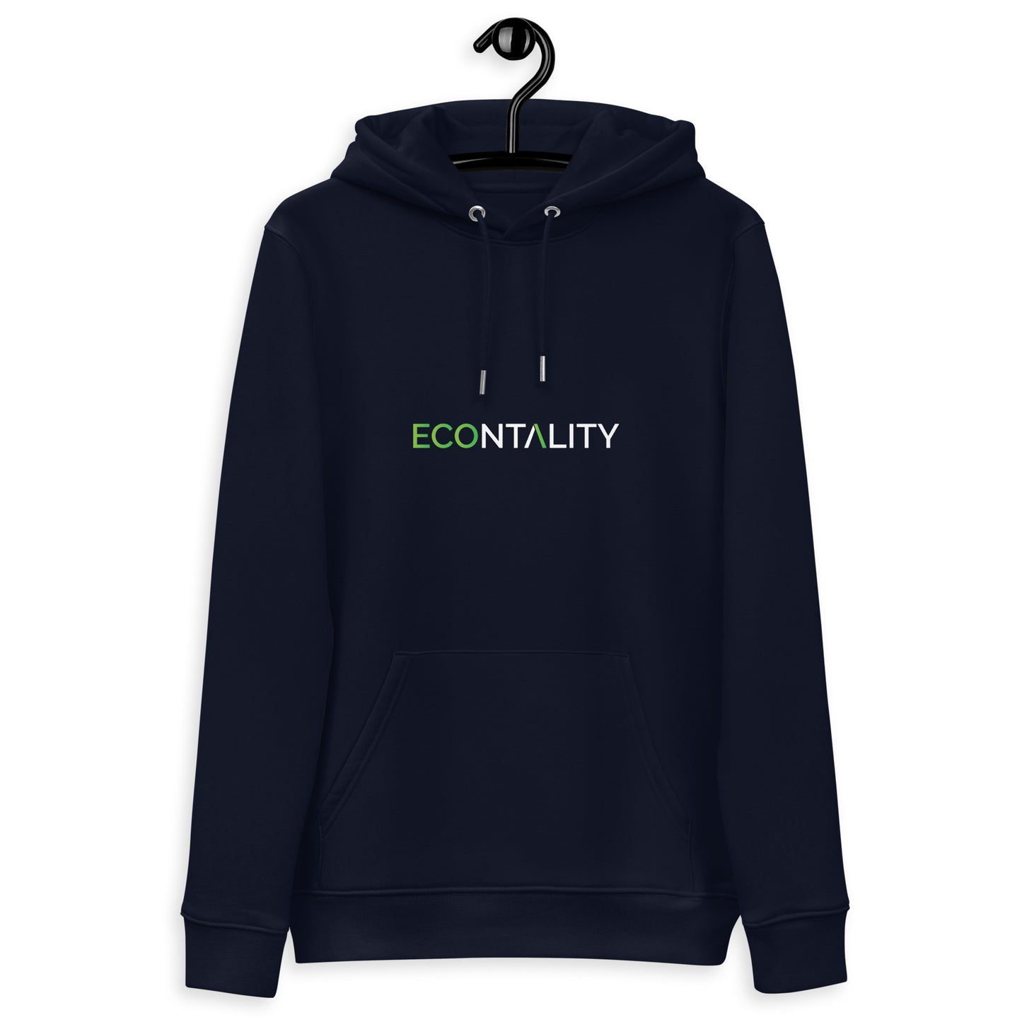 Unisex essential eco hoodie Econtality Wordmark Logo