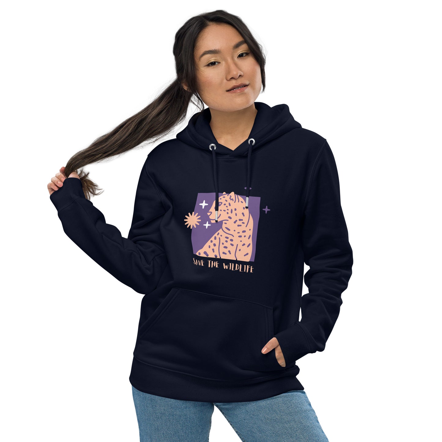 Save the Wildlife | Unisex essential Eco Hoodie | Sustainable Comfort and Style