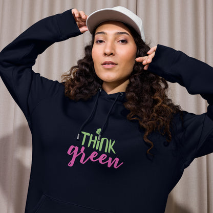 Think Green | Unisex essential Eco Hoodie | Sustainable Comfort and Style