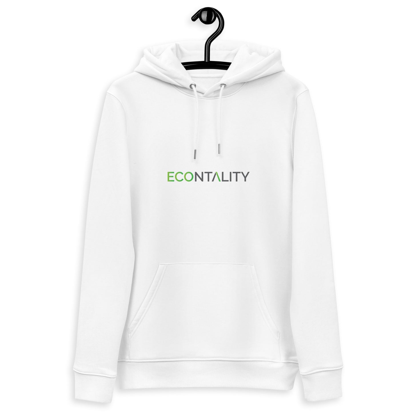 Unisex essential eco hoodie Econtality Wordmark Logo