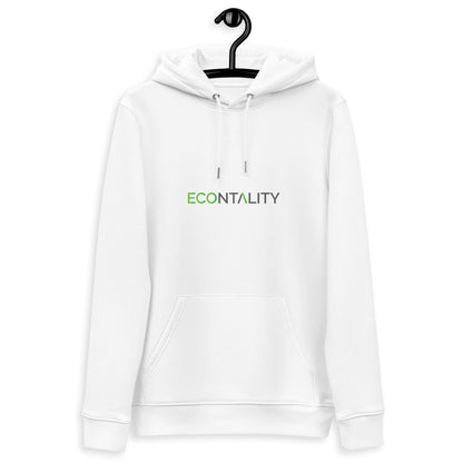 Unisex essential eco hoodie Econtality Wordmark Logo