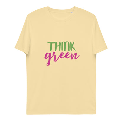 Think Green unisex organic cotton t-shirt