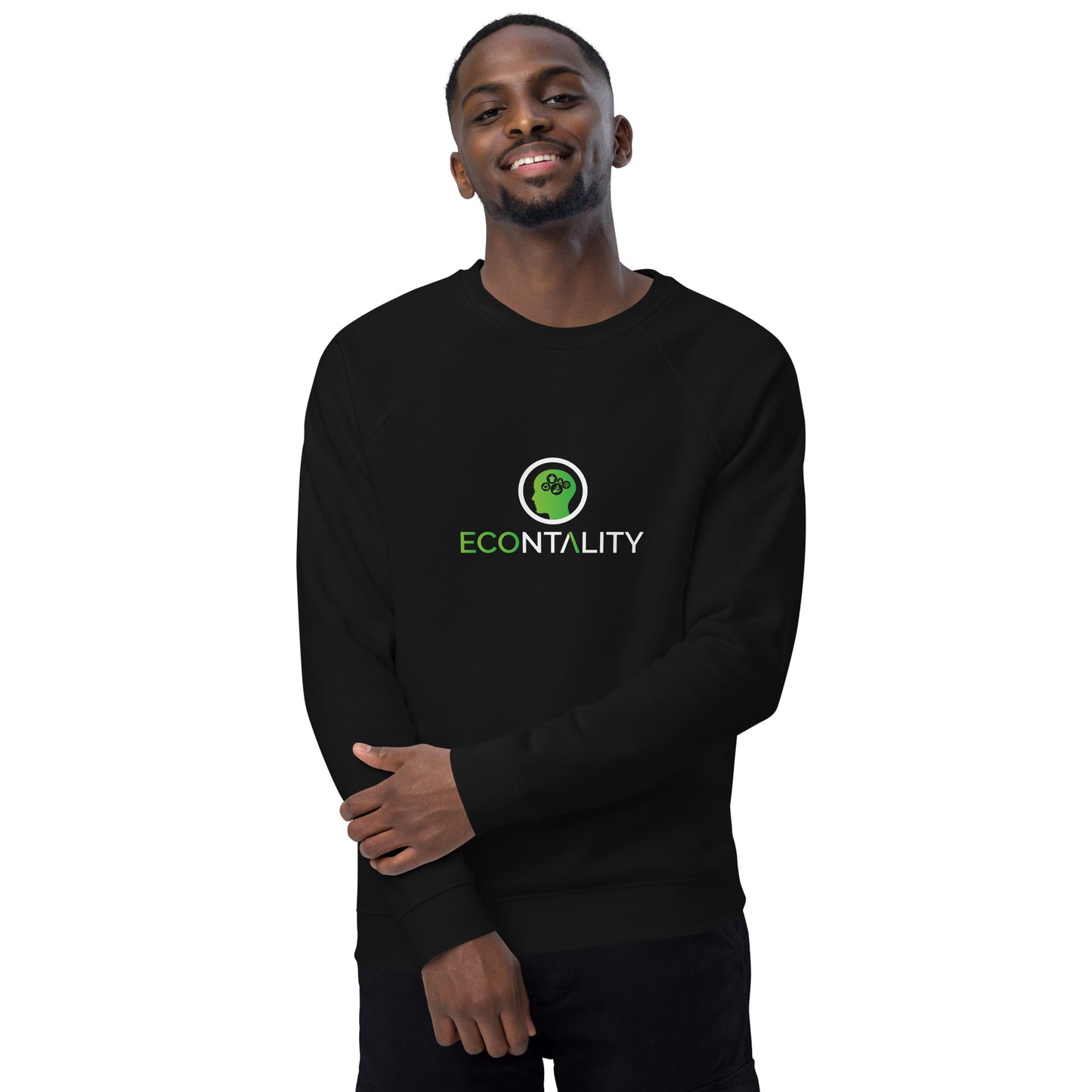 Unisex Organic Raglan Eco - Logo Sweatshirt | Eco-Friendly Comfort and Style