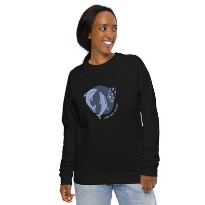 Save Our Oceans | Unisex Organic Raglan Eco - Logo Sweatshirt | Eco-Friendly Comfort and Style