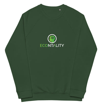 Unisex Organic Raglan Eco - Logo Sweatshirt | Eco-Friendly Comfort and Style