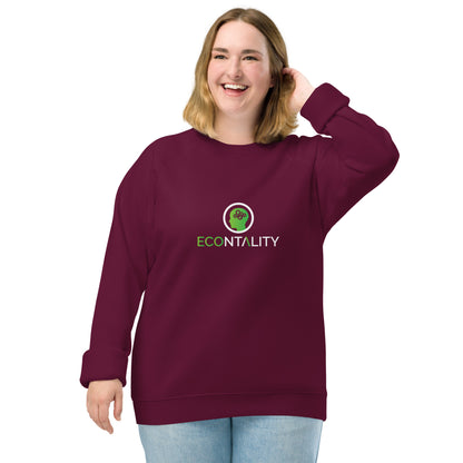 Unisex Organic Raglan Eco - Logo Sweatshirt | Eco-Friendly Comfort and Style