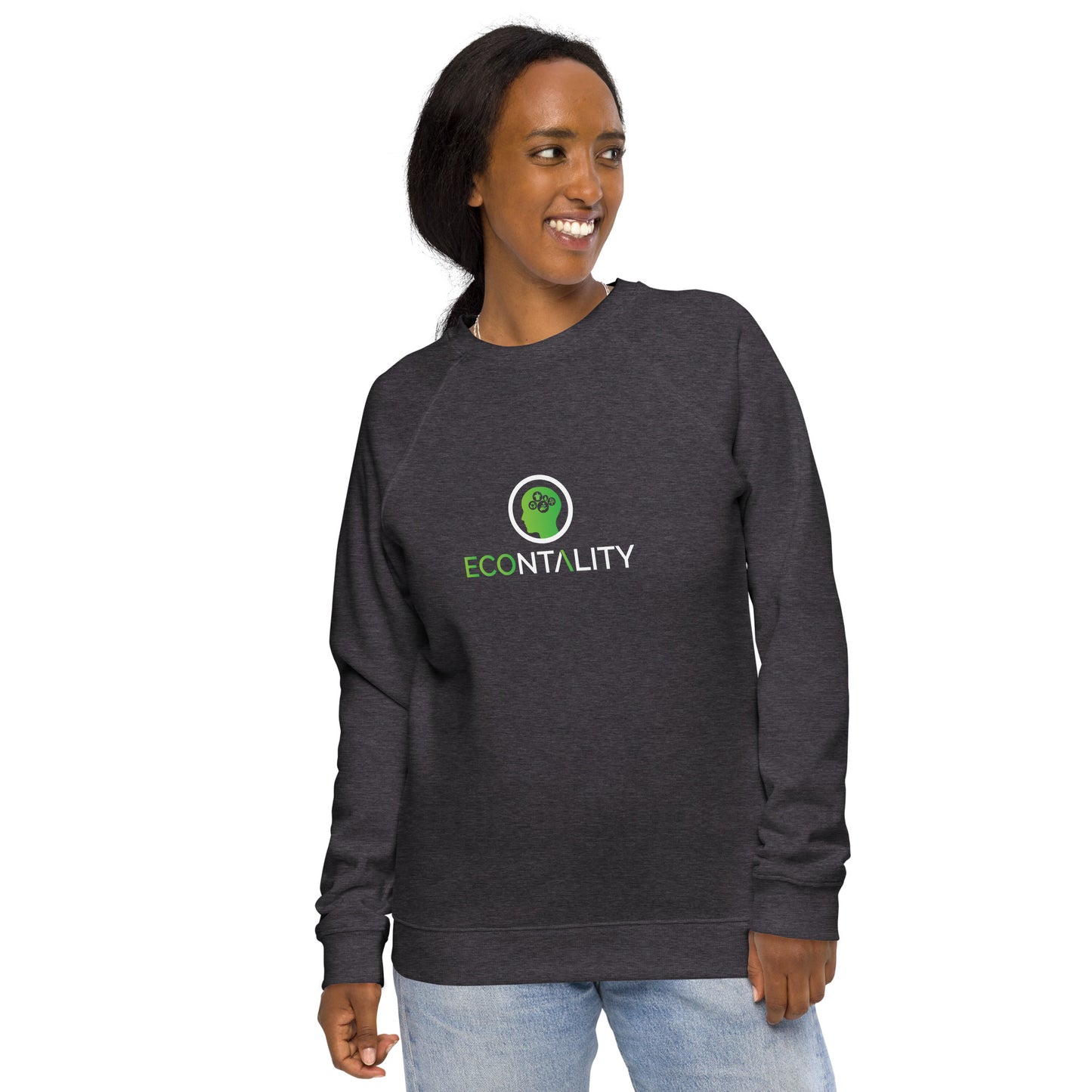 Unisex Organic Raglan Eco - Logo Sweatshirt | Eco-Friendly Comfort and Style