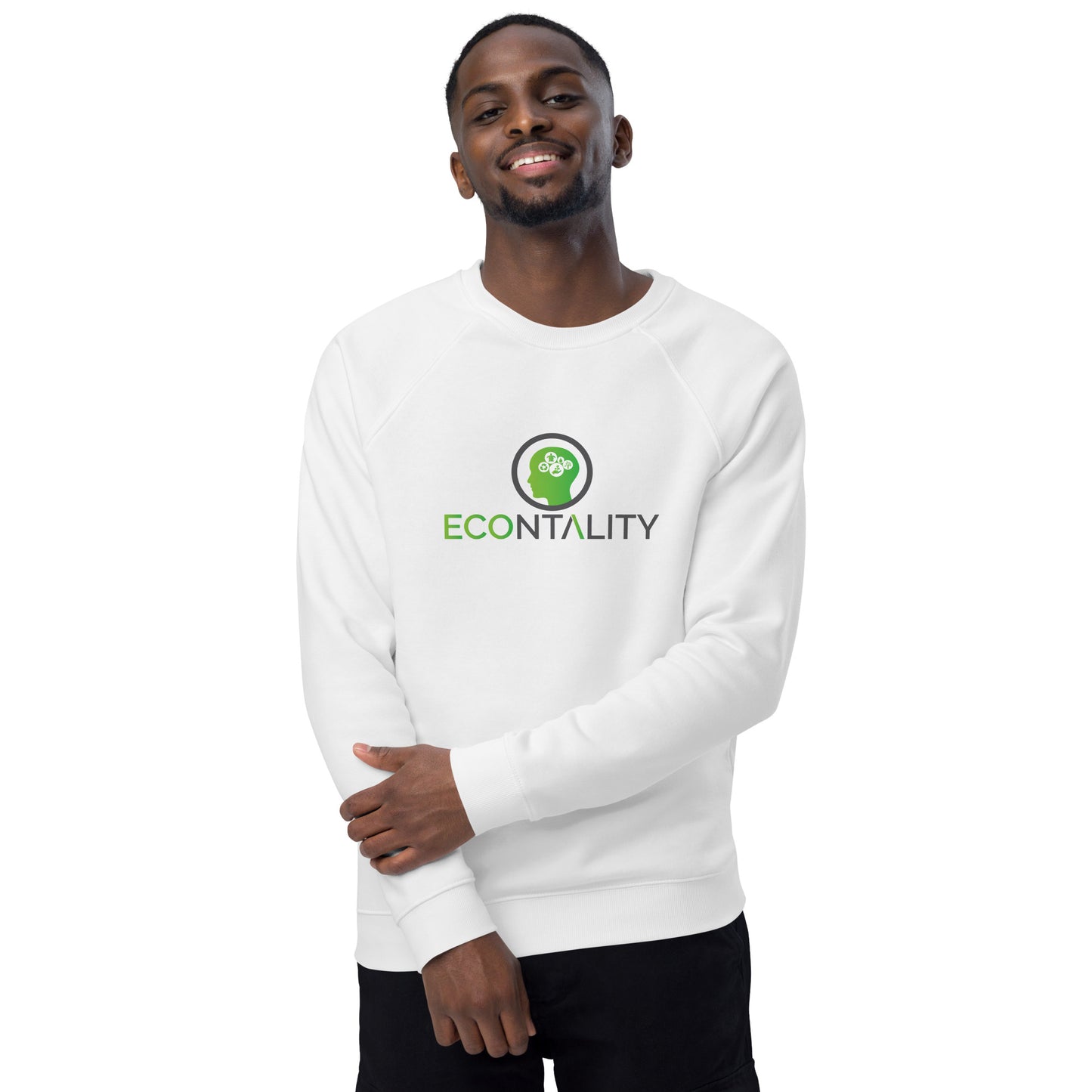 Unisex Organic Raglan Eco - Logo Sweatshirt | Eco-Friendly Comfort and Style